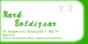 mark boldizsar business card